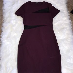 Maroon tight dress